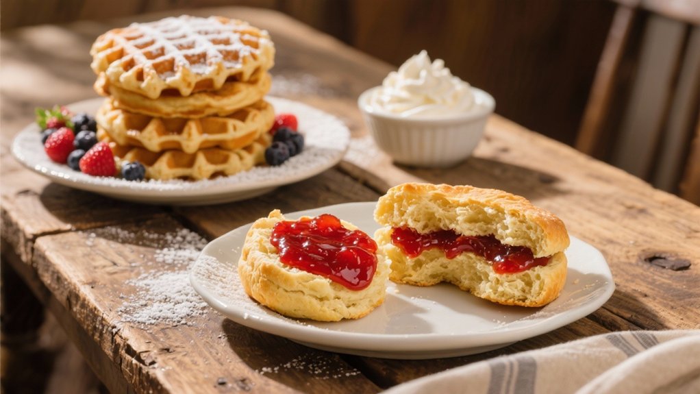 buttermilk biscuits with jam