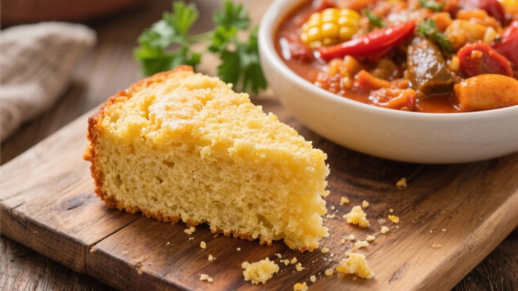 buttermilk cornbread enhances jambalaya