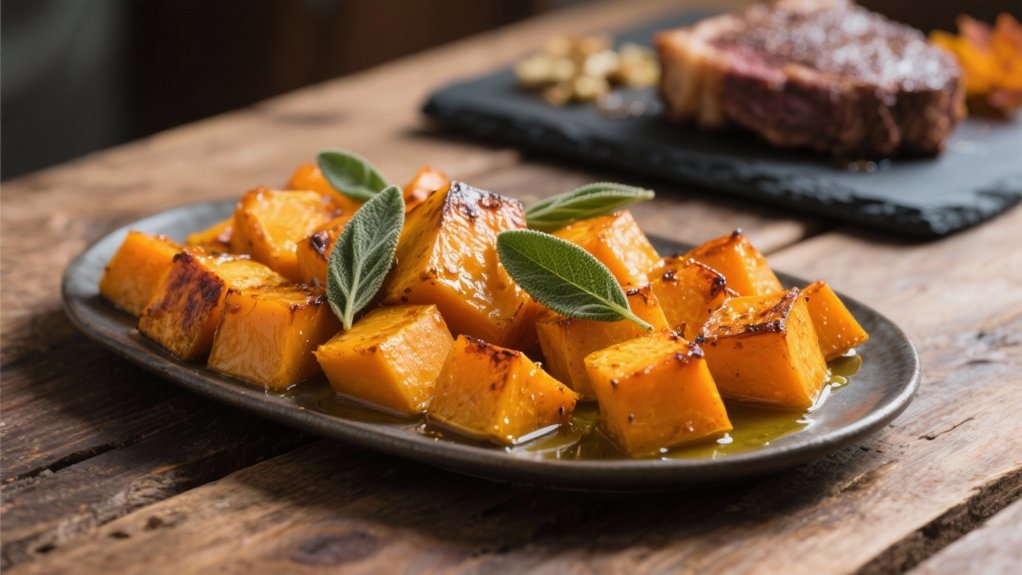 butternut squash roasted with sage