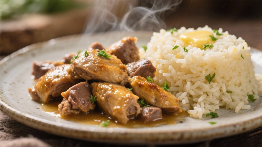 buttery caramelized rice pilaf