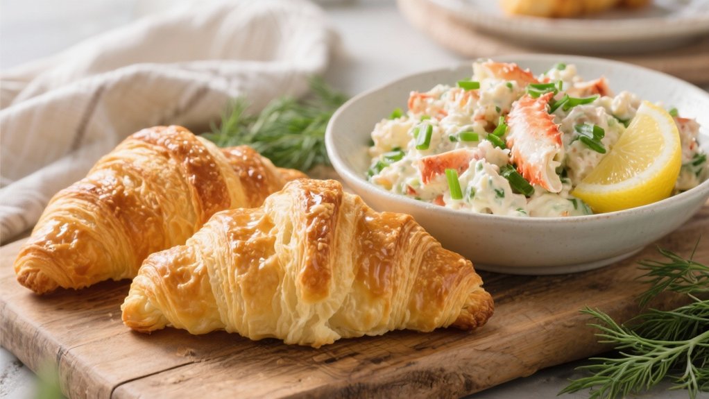 buttery flaky croissant sandwiches