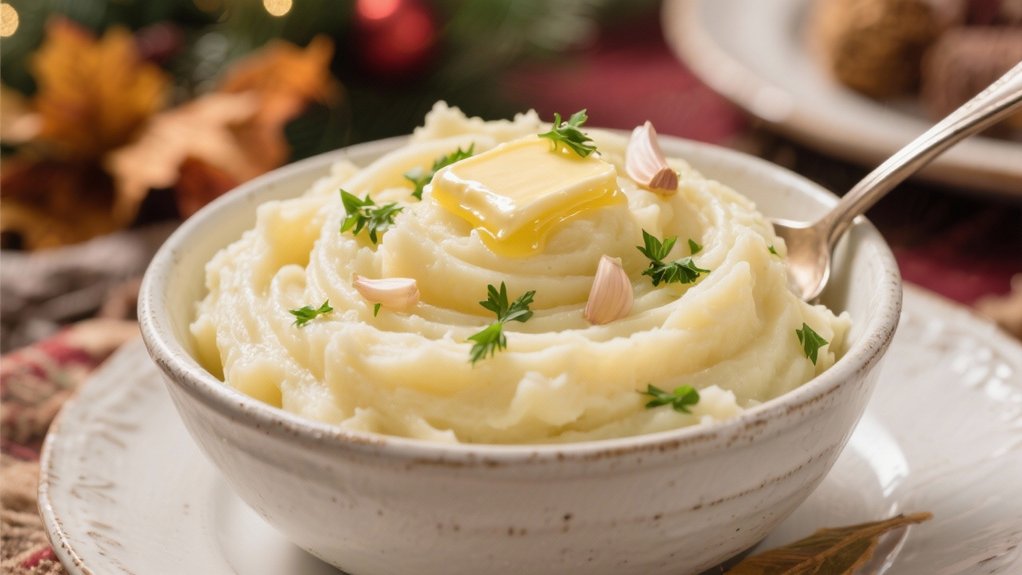 buttery garlicky mashed potatoes