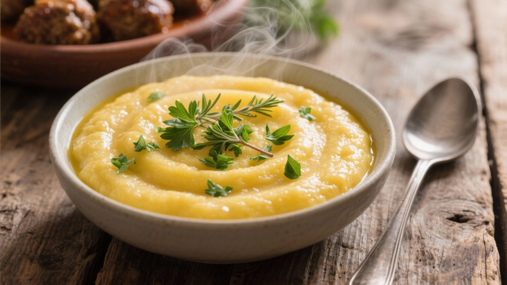 buttery herb infused polenta perfection