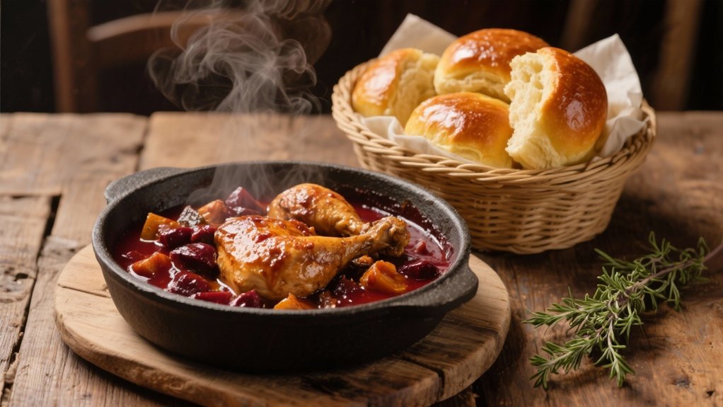 buttery rolls enhance meal