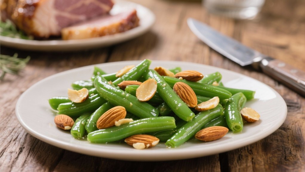 buttery toasted almond green beans