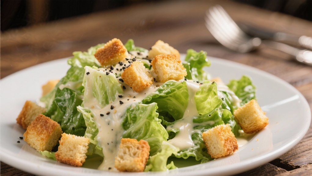 caesar salad complements chicken