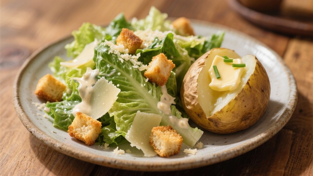 caesar salad complements potatoes