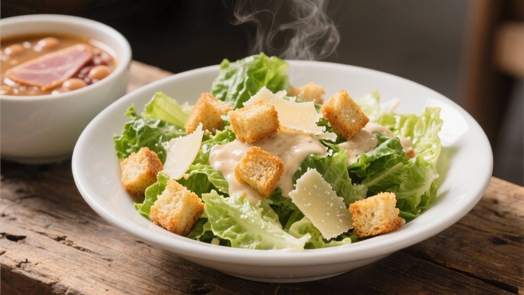 caesar salad complements soup