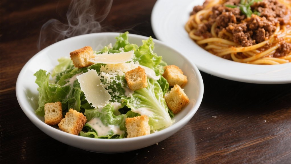 caesar salad enhances pasta