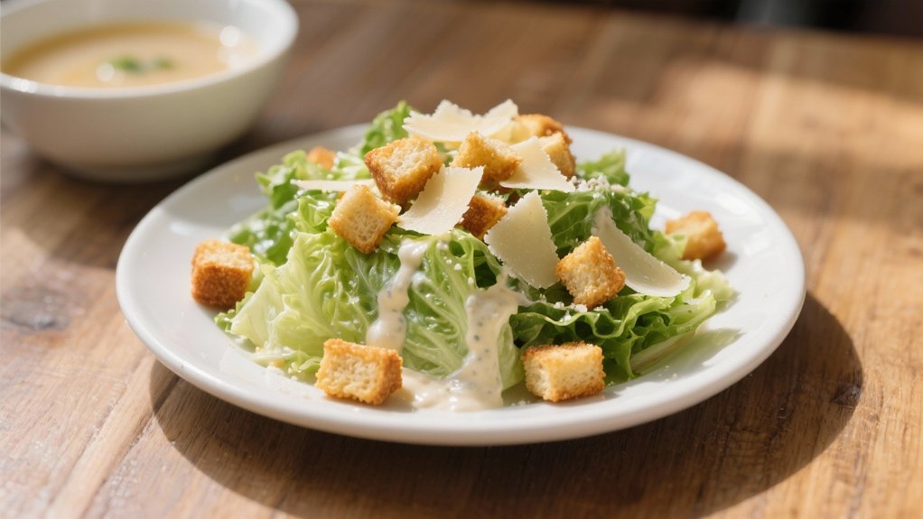 caesar salad enhances soups
