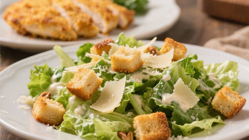 caesar salad with croutons