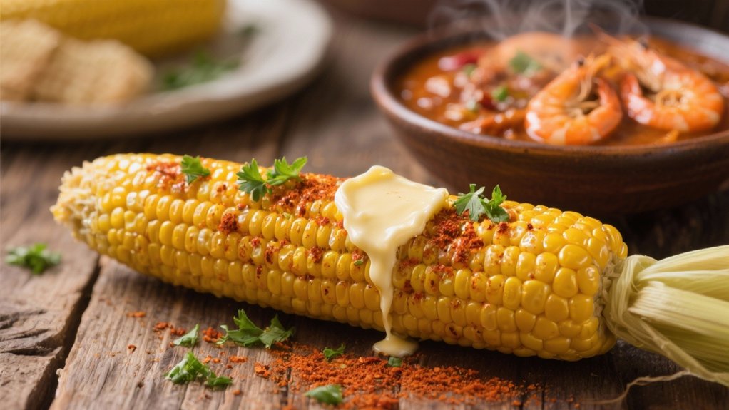 cajun spiced sweet corn dish