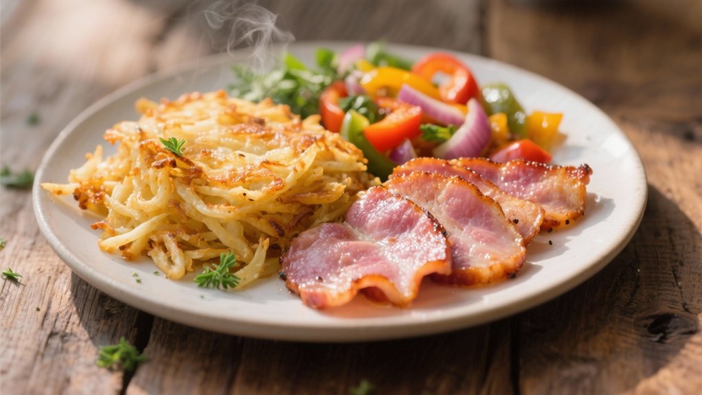 canadian bacon enhances hash browns