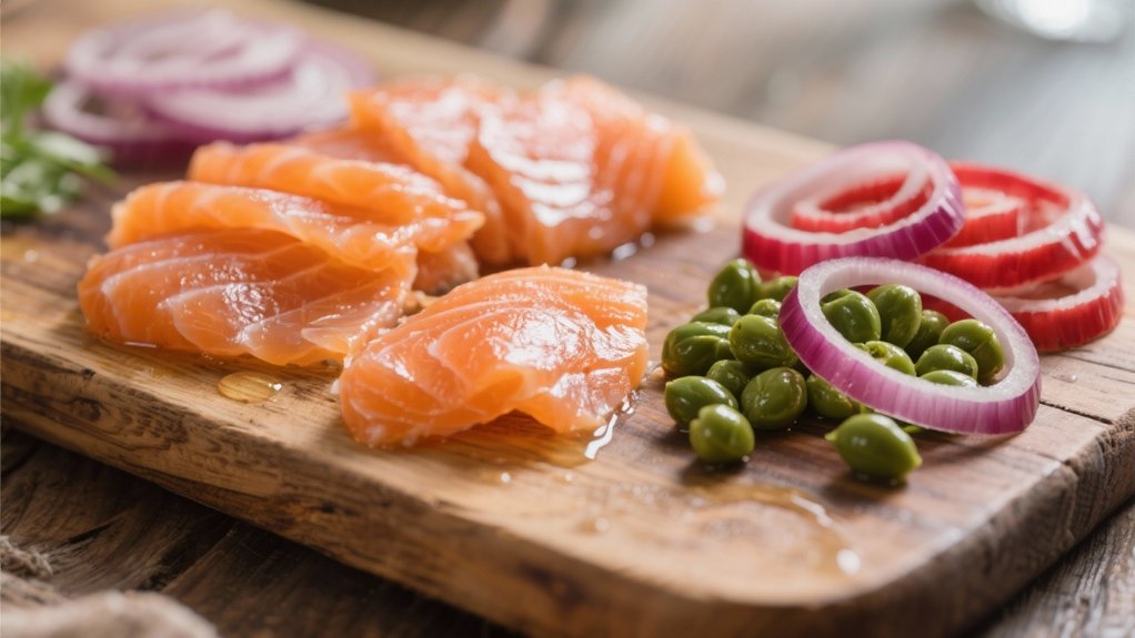 capers enhance red onion flavor