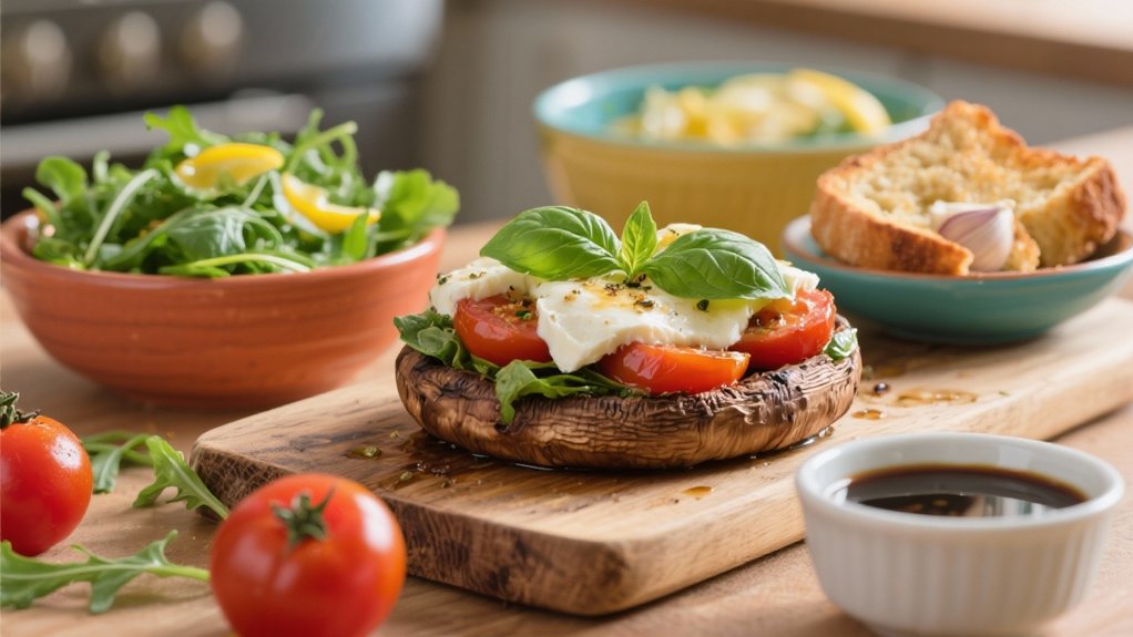 caprese mushroom flavor harmony
