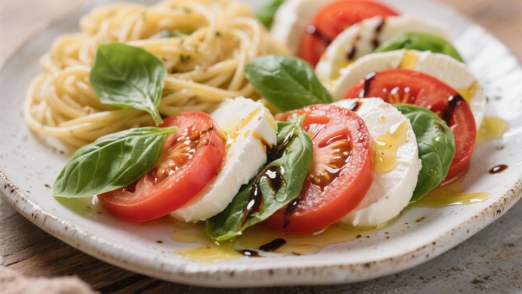 caprese salad complements pasta