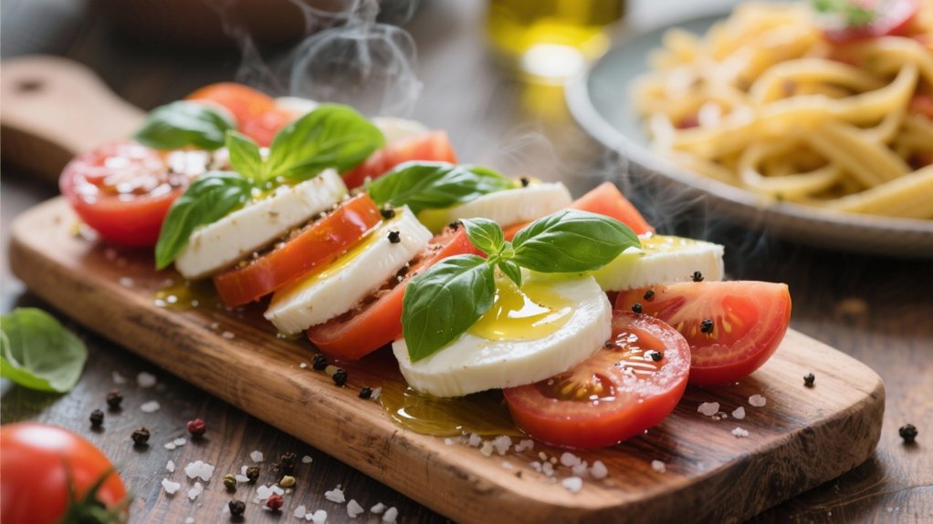 caprese salad complements pasta