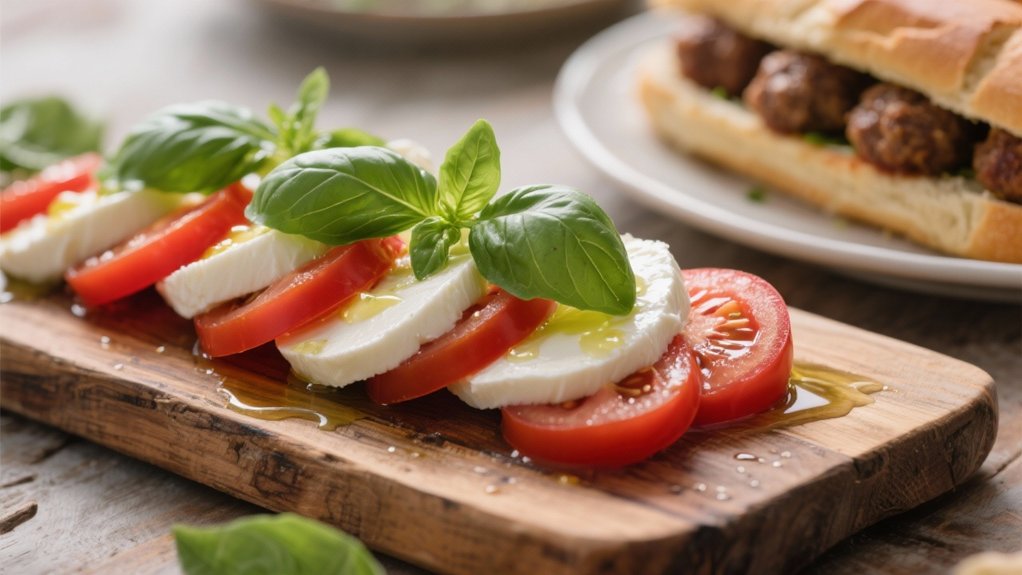 caprese salad enhances dinner