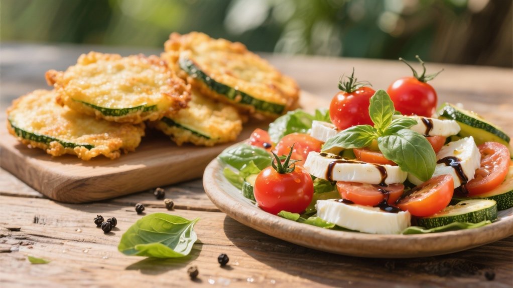 caprese salad for fritters