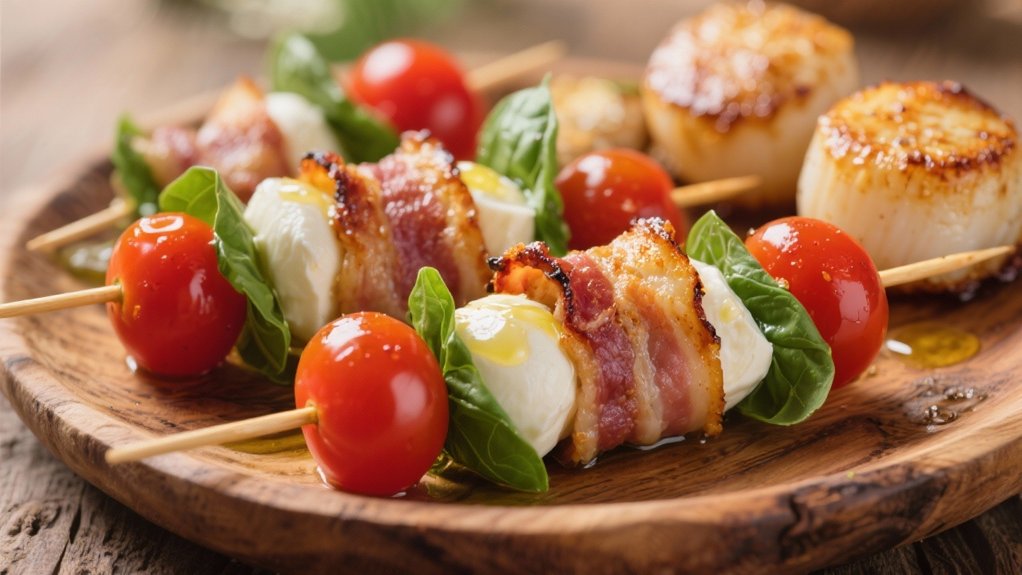 caprese salad skewers appetizer