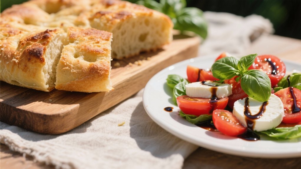 caprese salad with balsamic