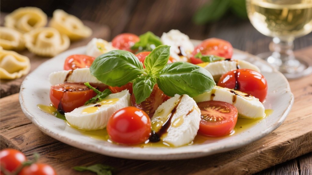 caprese salad with tortellini