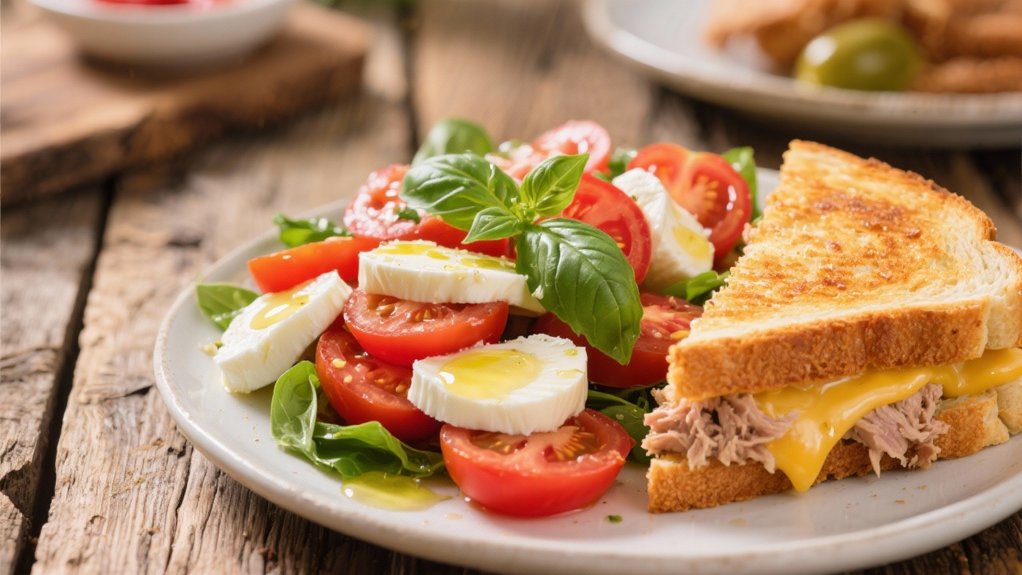 caprese salad with variations
