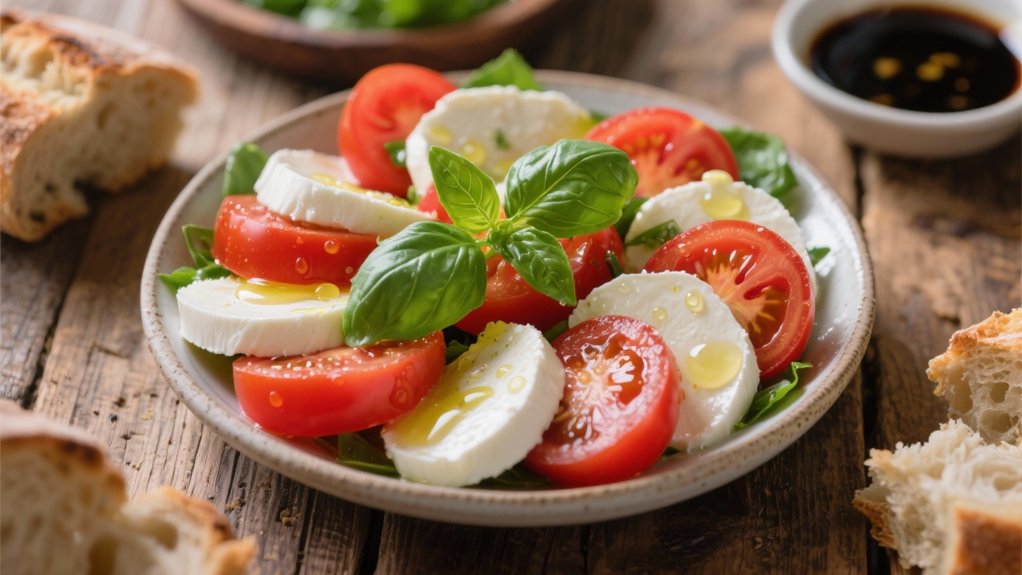 caprese salad with variations