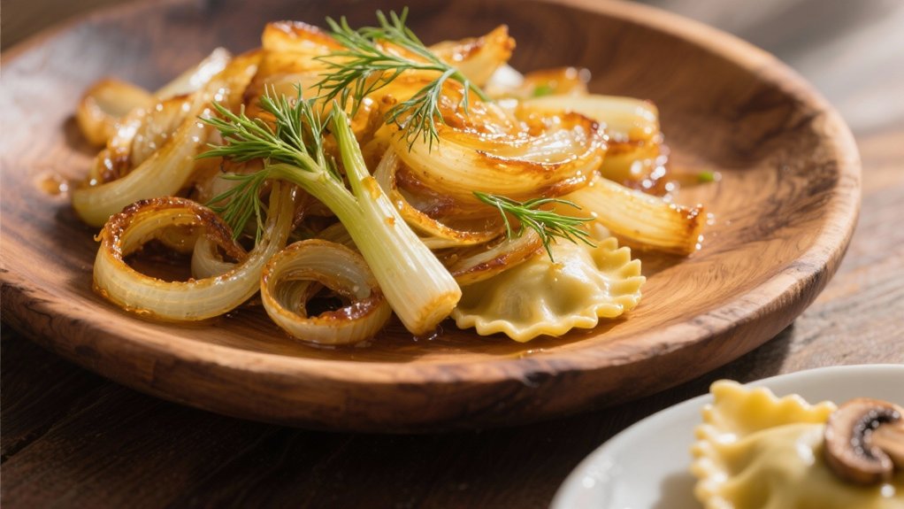 caramelize fennel and onions