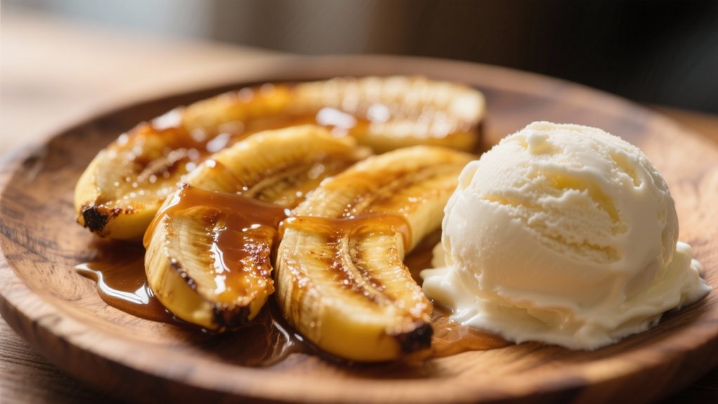 caramelized bananas enhance desserts