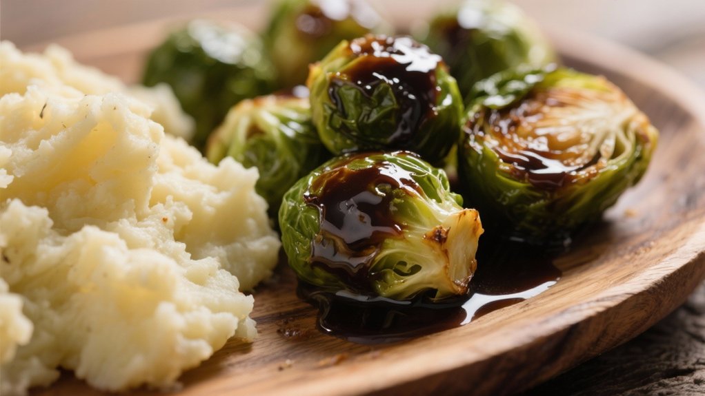 caramelized brussels sprouts delightfully