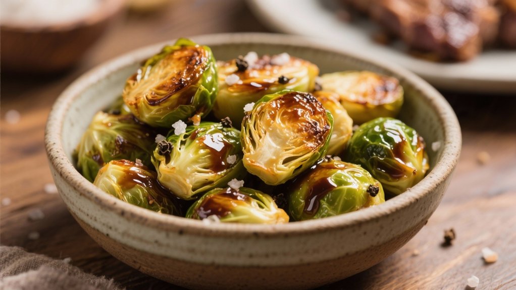 caramelized brussels sprouts delightfully