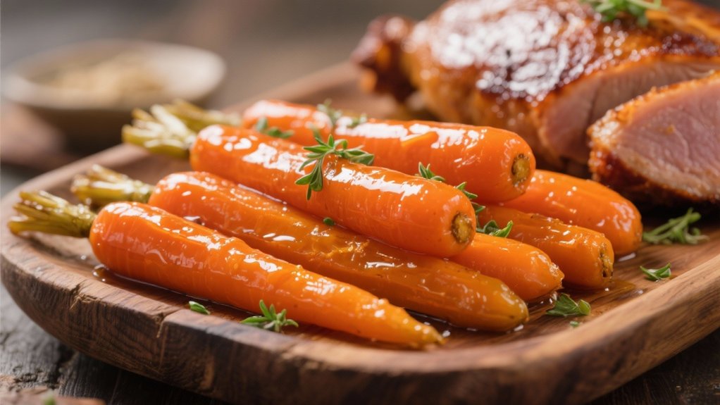 caramelized citrus glazed carrots
