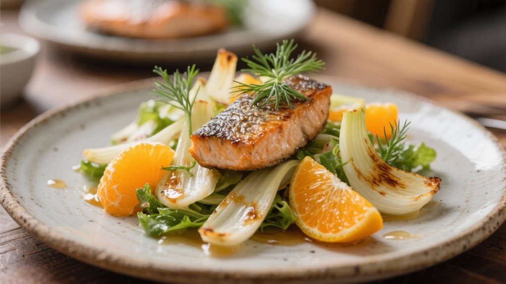 caramelized fennel and oranges