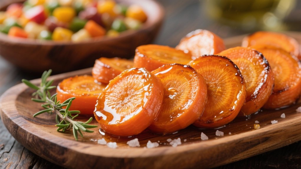 caramelized honey glazed carrots