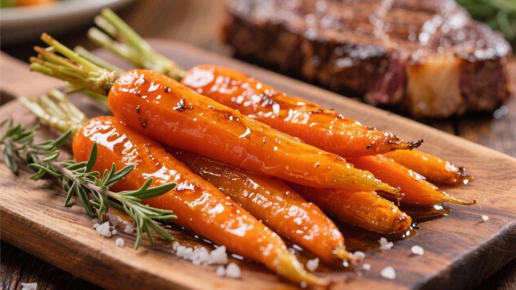 caramelized honey glazed carrots