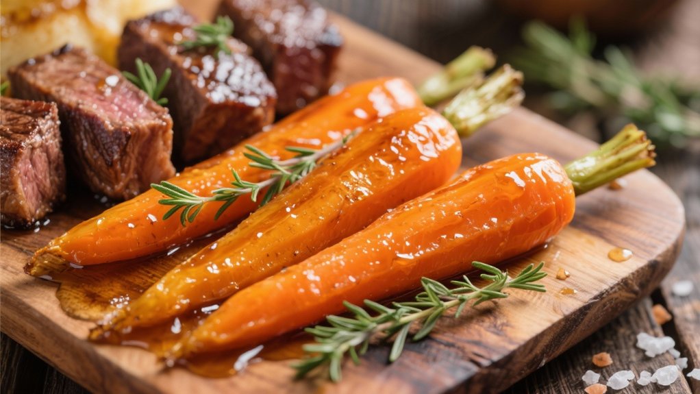 caramelized honey glazed carrots