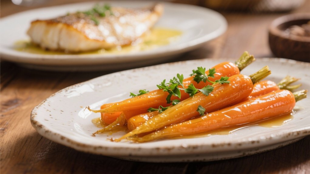 caramelized honey glazed carrots