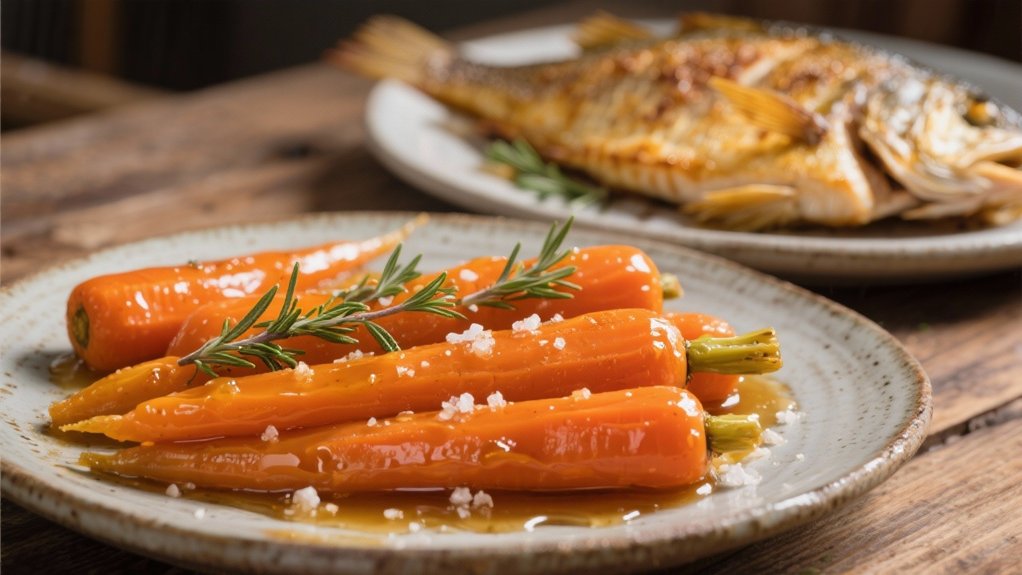 caramelized honey glazed carrots