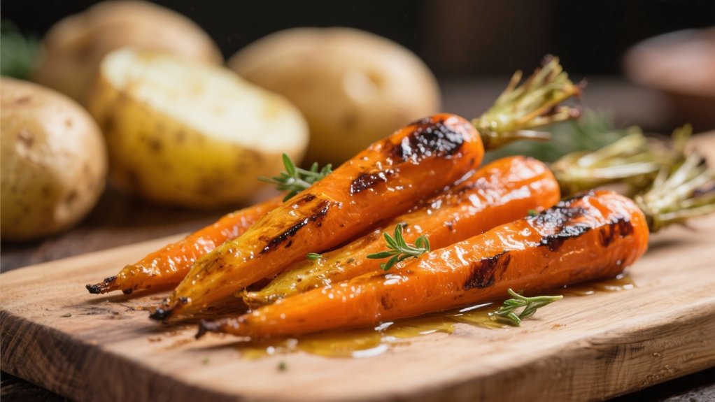 caramelized honey roasted carrots
