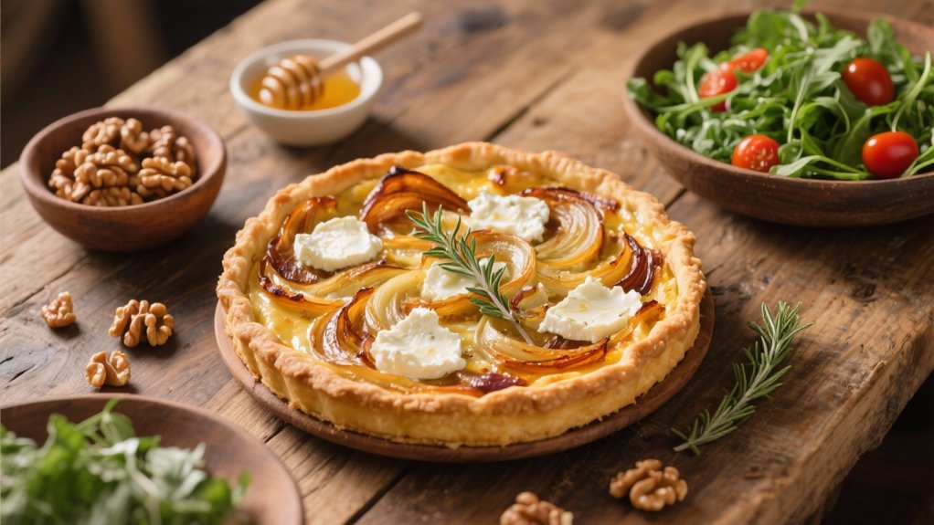 caramelized onion goat cheese tart