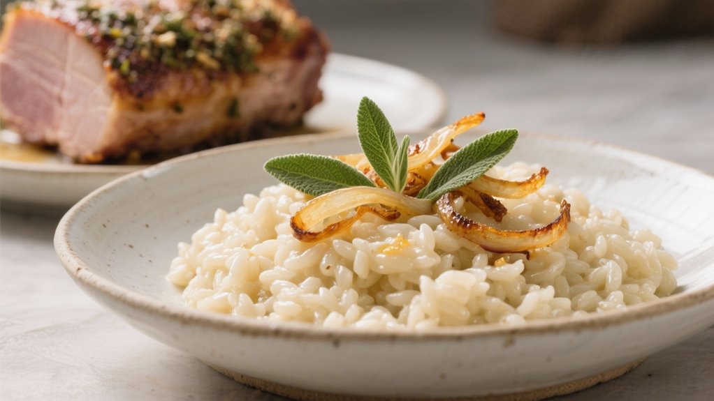 caramelized onion sage risotto