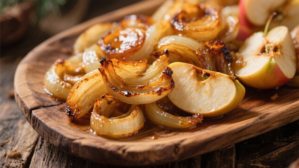 caramelized onions and apples