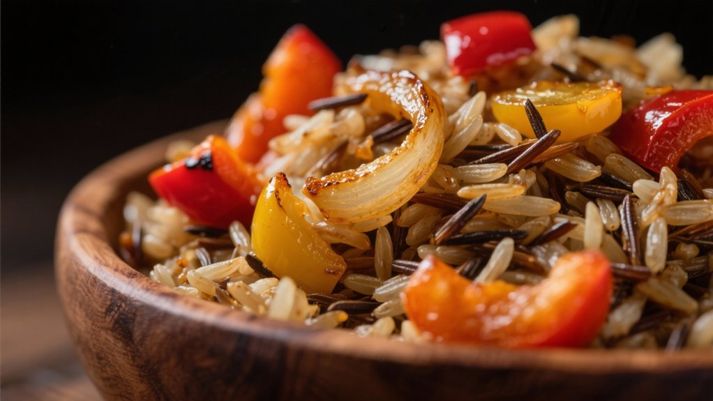 caramelized onions and peppers