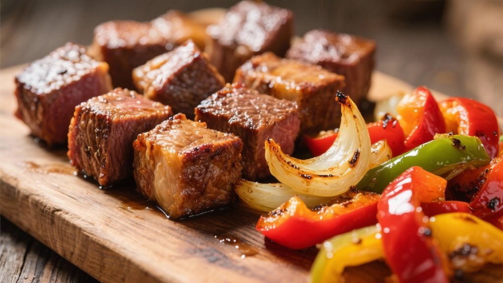 caramelized onions enhance steak