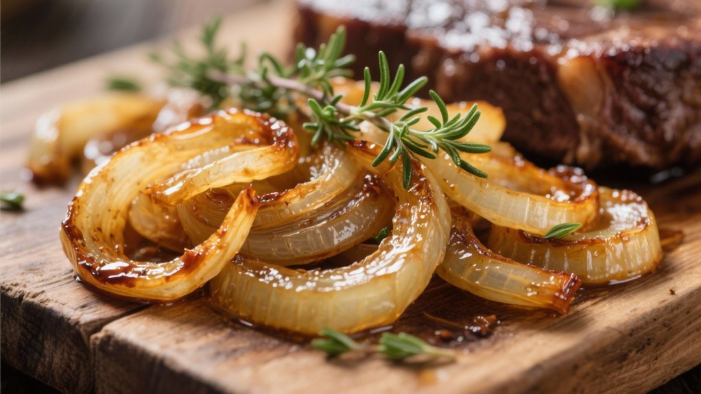 caramelized onions with thyme