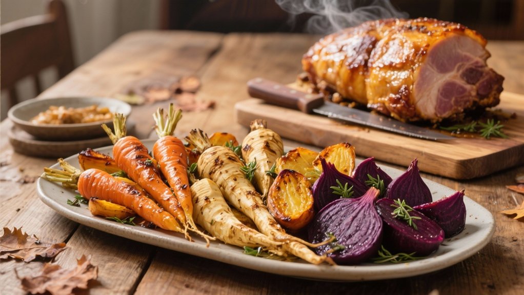 caramelized roasted root vegetables