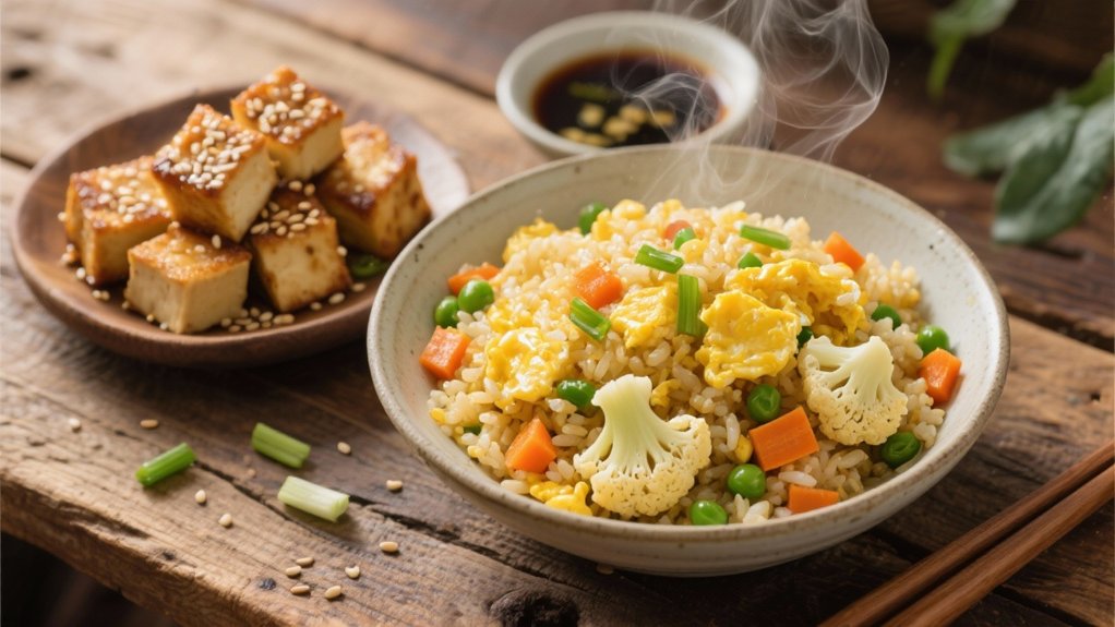 cauliflower tofu fried rice
