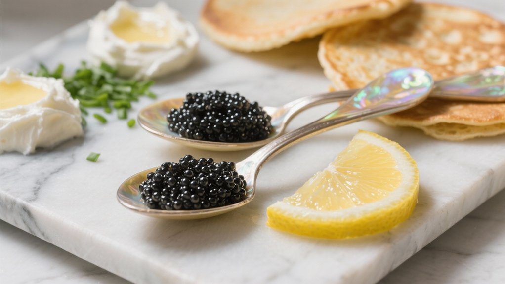 caviar served with elegance