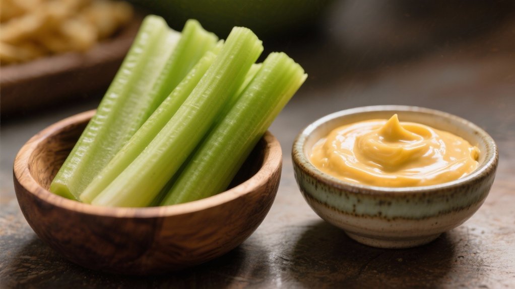 celery sticks enhance dip